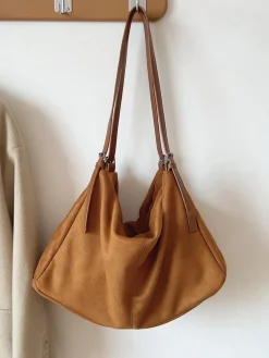 Elena Handbags Soft Suede Shoulder Bag