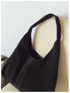 Elena Handbags Soft Suede Shoulder Bag