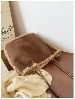 Elena Handbags Soft Suede Shoulder Bag