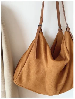 Elena Handbags Soft Suede Shoulder Bag