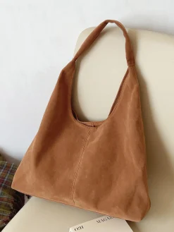 Elena Handbags Soft Suede Shoulder Bag