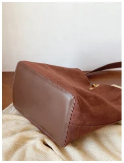 Elena Handbags Soft Suede Shoulder Bag