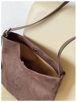 Elena Handbags Soft Suede Shoulder Bag