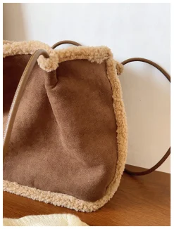 Elena Handbags Soft Suede Shoulder Bag
