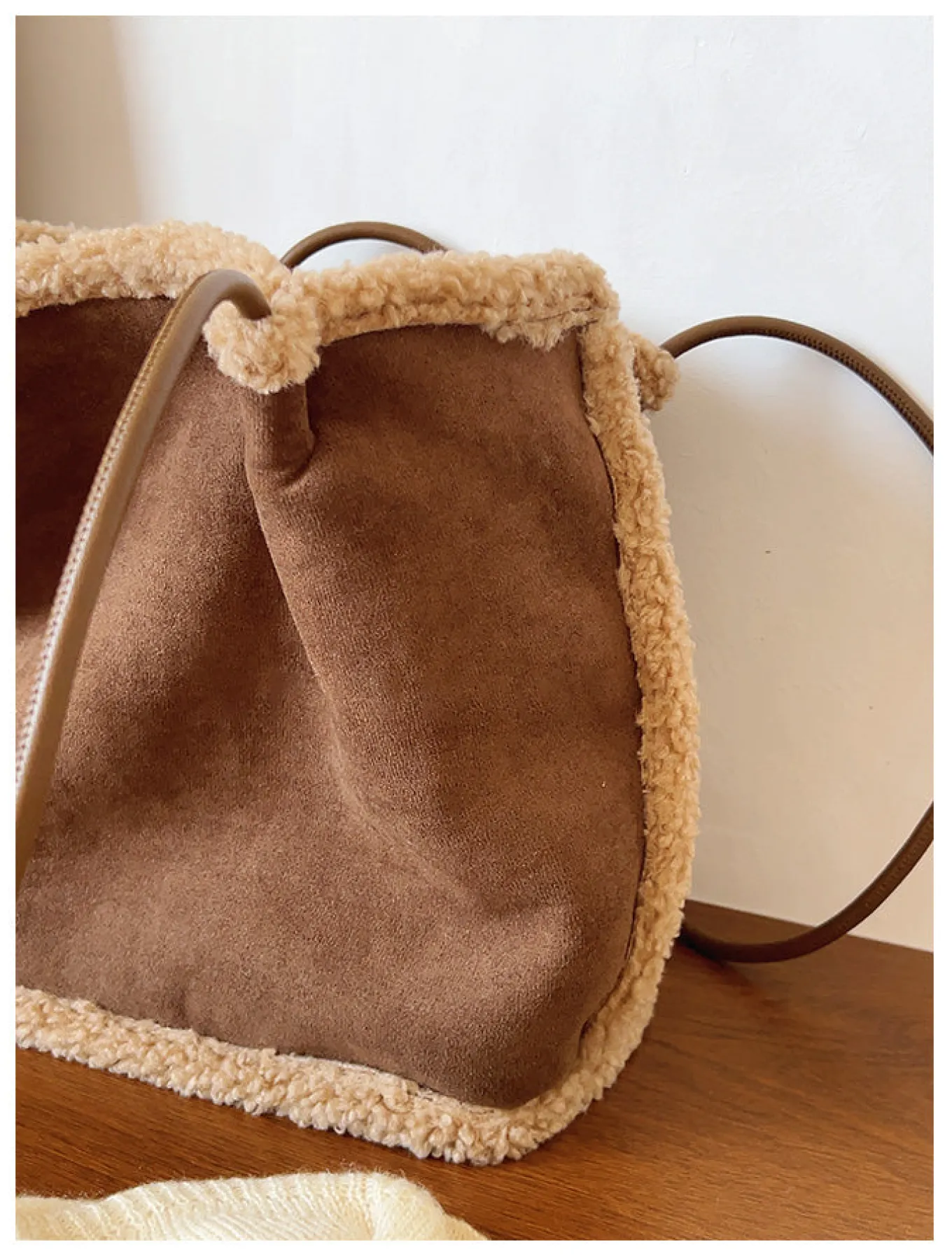 Elena Handbags Soft Suede Shoulder Bag