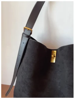 Elena Handbags Soft Suede Shoulder Bag
