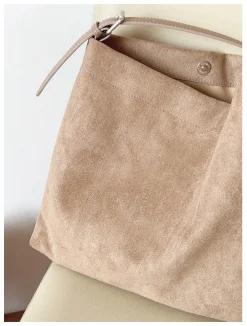 Elena Handbags Soft Suede Shoulder Bag