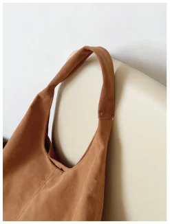 Elena Handbags Soft Suede Shoulder Bag