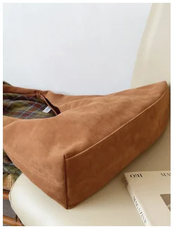 Elena Handbags Soft Suede Shoulder Bag
