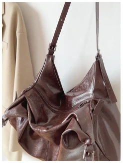 Elena Handbags Soft Suede Shoulder Bag