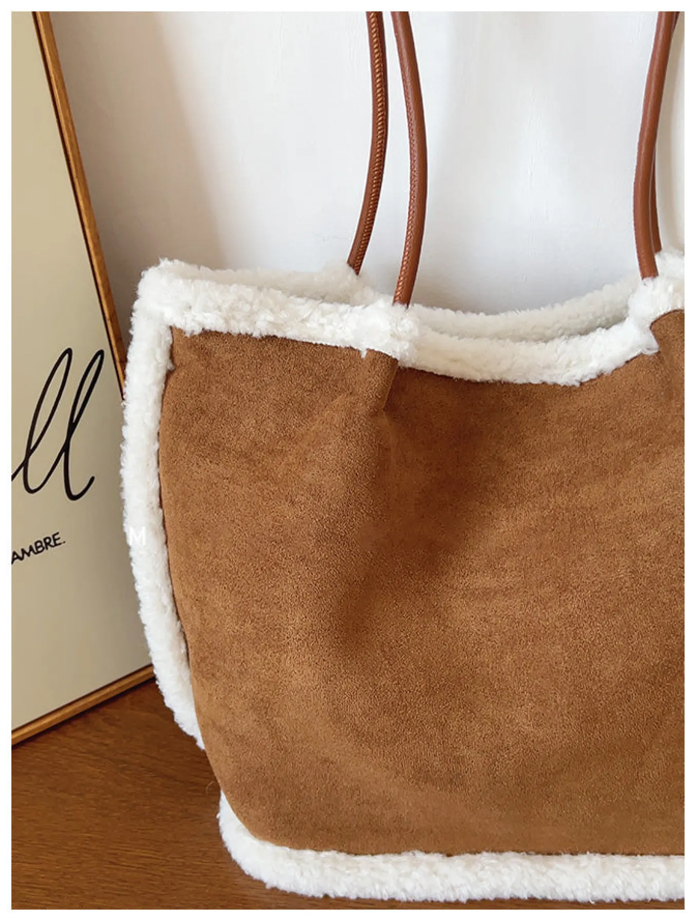 Elena Handbags Soft Suede Shoulder Bag