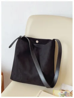 Elena Handbags Soft Suede Shoulder Bag