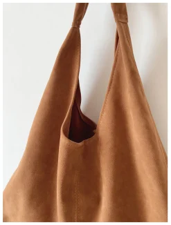 Elena Handbags Soft Suede Shoulder Bag