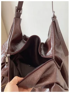 Elena Handbags Soft Suede Shoulder Bag