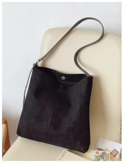 Elena Handbags Soft Suede Shoulder Bag