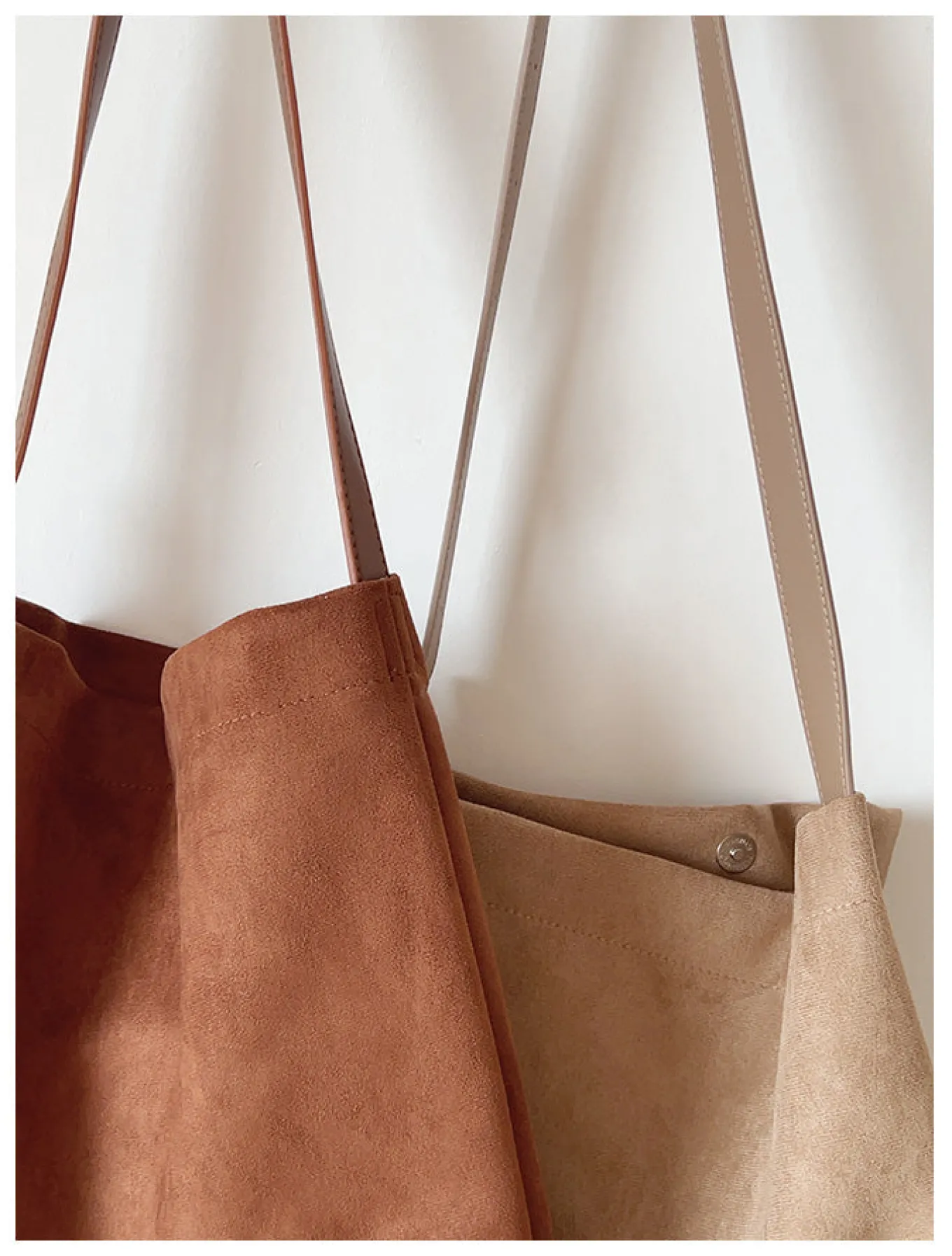 Elena Handbags Soft Suede Shoulder Bag