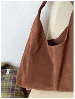 Elena Handbags Soft Suede Shoulder Bag