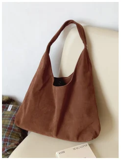 Elena Handbags Soft Suede Shoulder Bag