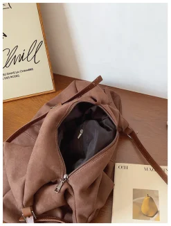 Elena Handbags Soft Suede Shoulder Bag