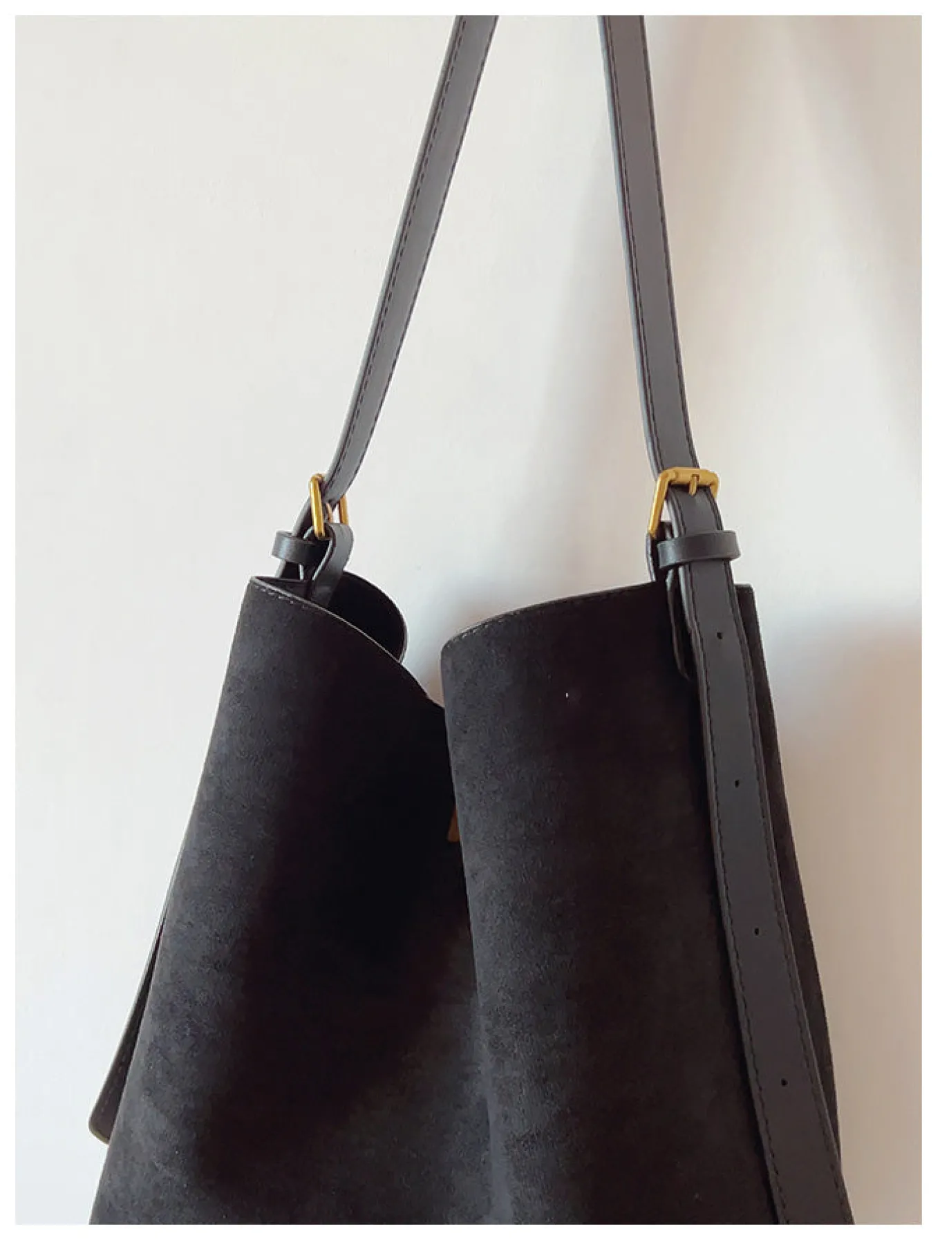 Elena Handbags Soft Suede Shoulder Bag