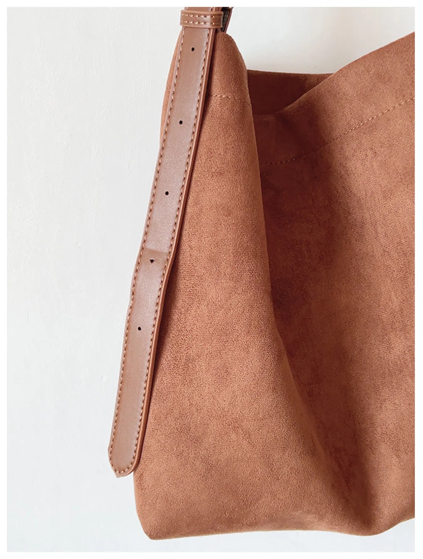 Elena Handbags Soft Suede Shoulder Bag