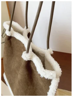 Elena Handbags Soft Suede Shoulder Bag