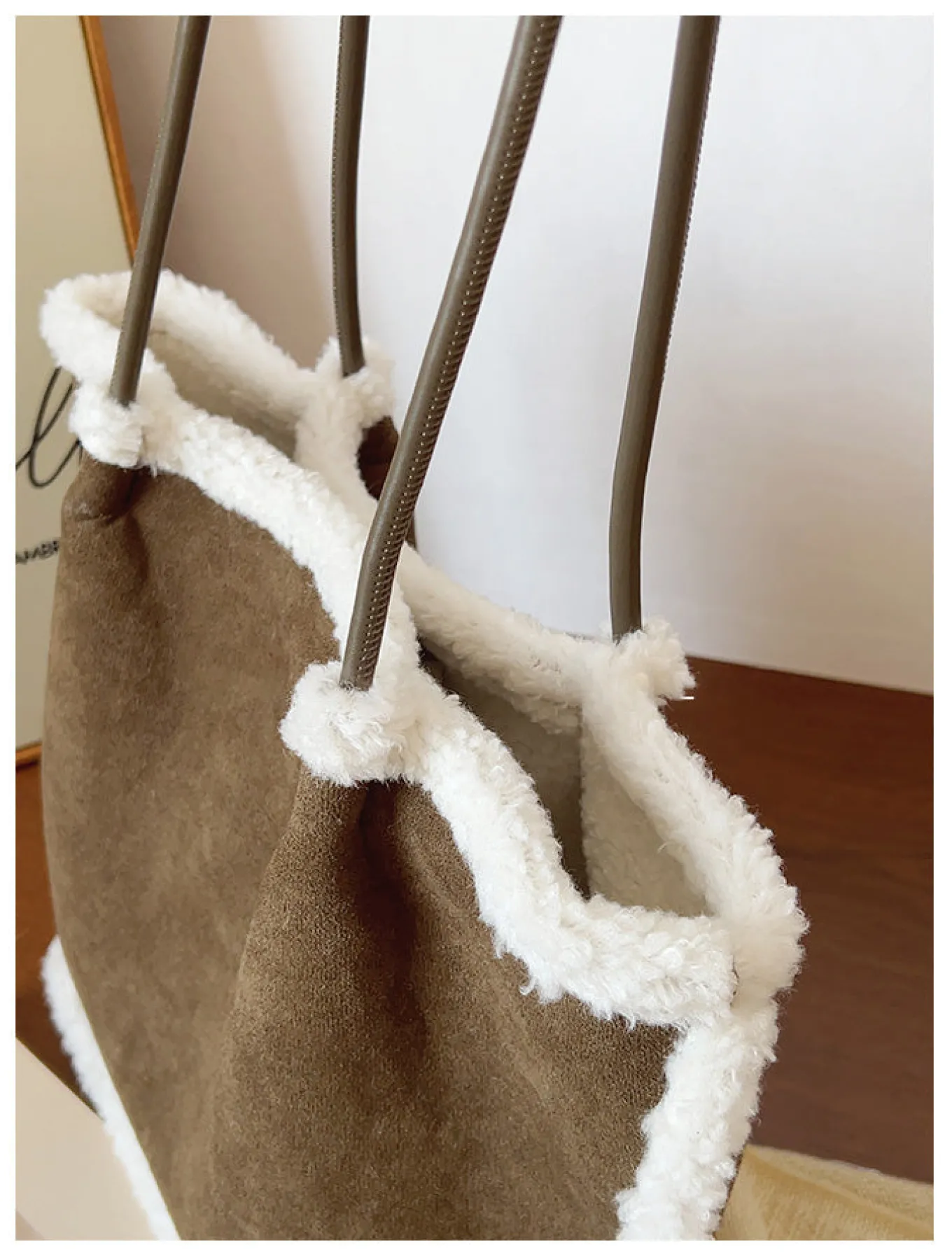 Elena Handbags Soft Suede Shoulder Bag