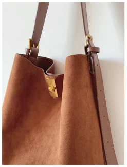 Elena Handbags Soft Suede Shoulder Bag