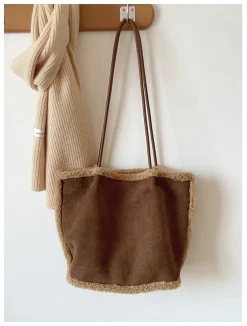 Elena Handbags Soft Suede Shoulder Bag