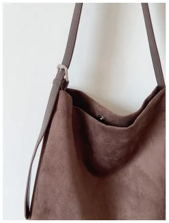 Elena Handbags Soft Suede Shoulder Bag