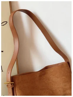 Elena Handbags Soft Suede Shoulder Bag