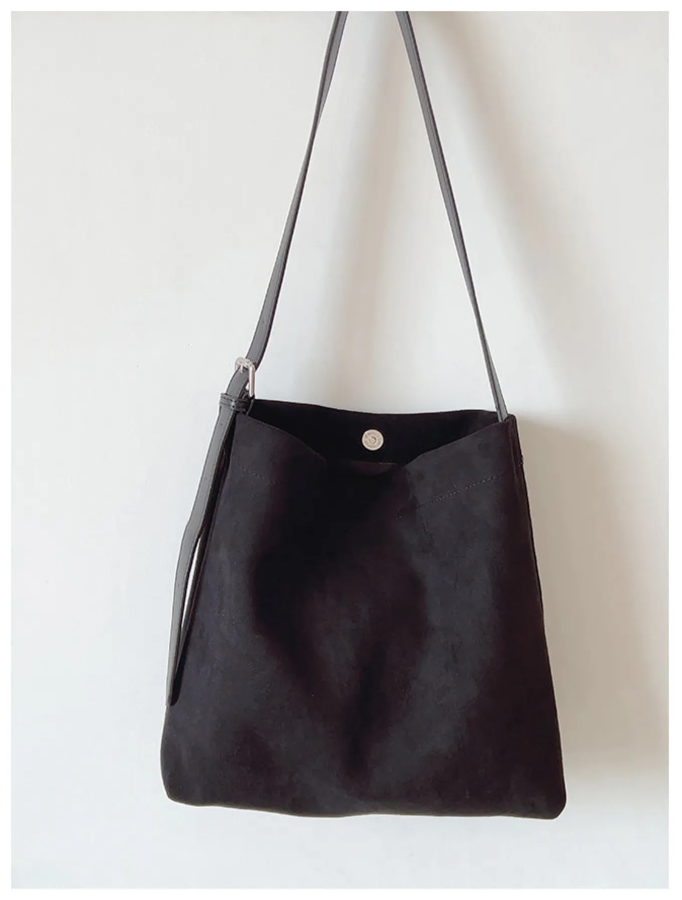 Elena Handbags Soft Suede Shoulder Bag