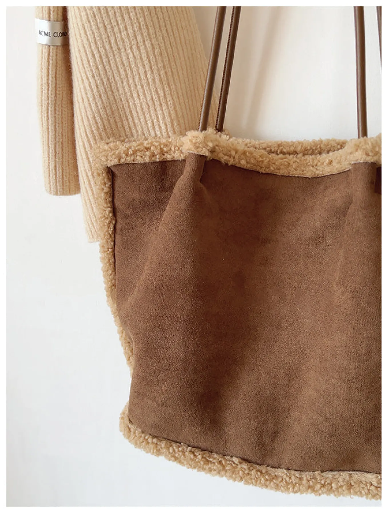 Elena Handbags Soft Suede Shoulder Bag