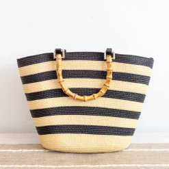 Elena Handbags Straw Basket Bag Summer Tote
