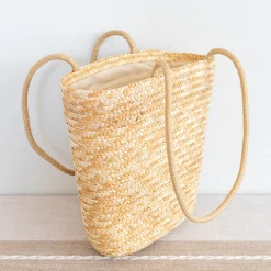 Elena Handbags Straw Basket Summer Tote