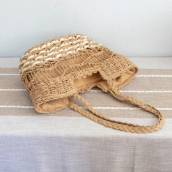 Elena Handbags Straw Fashion Summer Shoulder Bag