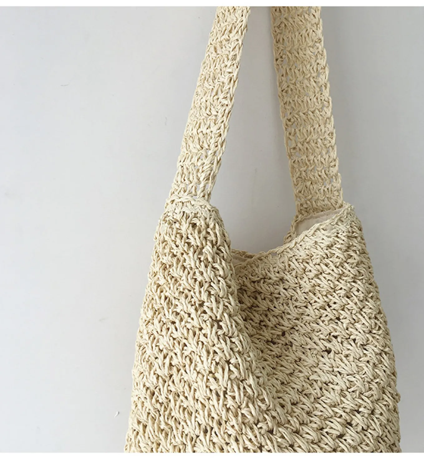 Elena Handbags Straw Shoulder Bucket Bag