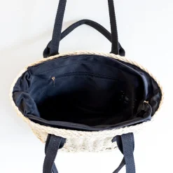 Elena Handbags Straw Summer Beach Basket Tote