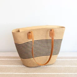 Elena Handbags Straw Summer Tote Beach Basket Bag