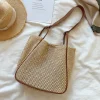 Elena Handbags Straw Woven Work Tote