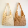 Elena Handbags Straw Woven Tote