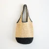 Elena Handbags Straw Woven Tote