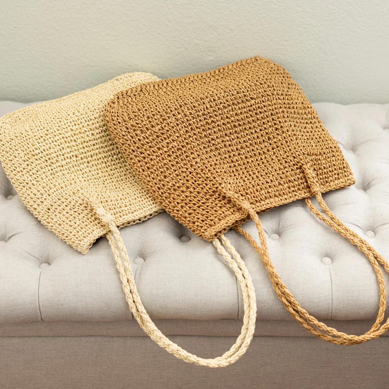 Elena Handbags Straw Woven Fashion Tote