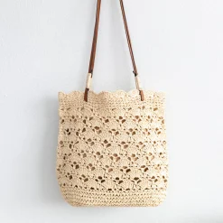 Elena Handbags Straw Woven Tote