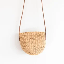 Elena Handbags Straw Woven Crossbody Bag
