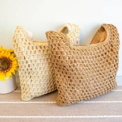 Elena Handbags Straw Woven Tote