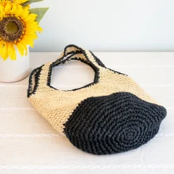 Elena Handbags Straw Woven Tote