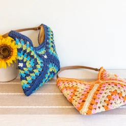 Elena Handbags Straw Woven Fashion Shoulder Bag