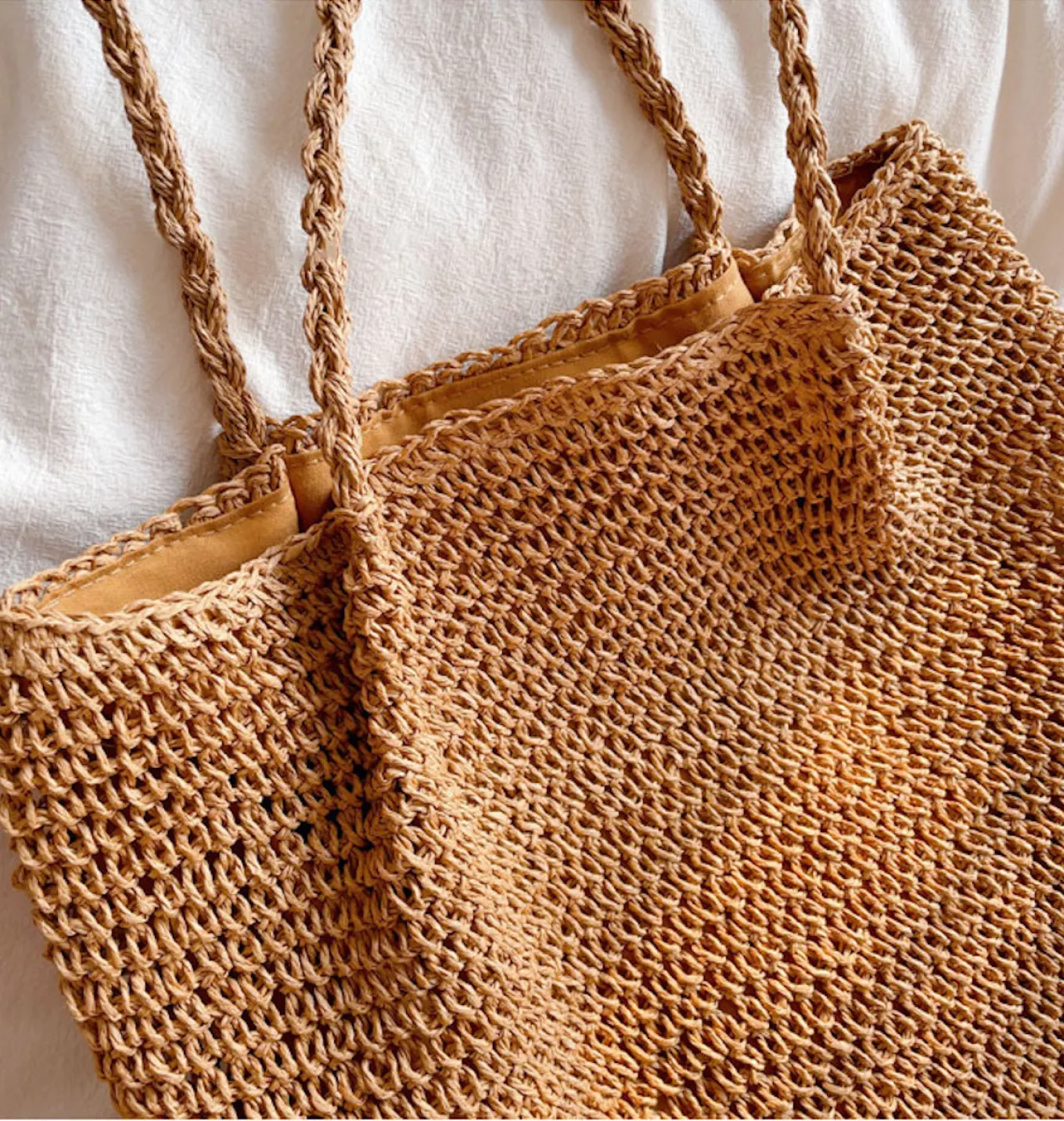 Elena Handbags Straw Woven Fashion Tote