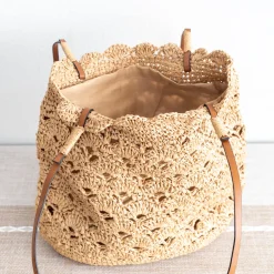 Elena Handbags Straw Woven Tote
